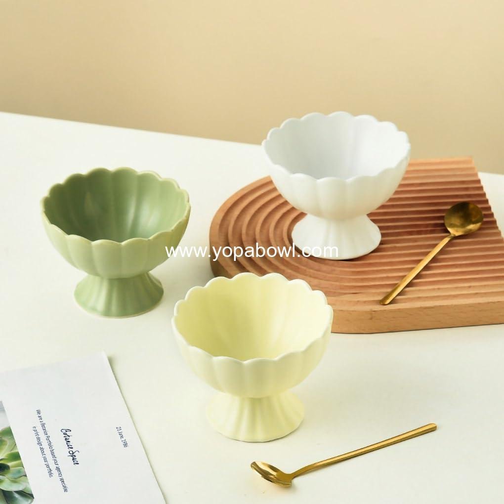 Wholesale Macaron Color Ceramic Dessert Bowl - 6 OZ Trifle Ice Cream Pudding Serving Bowl for Fruit, Salad, Candy, Snack - White - Factory Wholesale Macaron Color Ceramic Dessert Bowl - 6 OZ Trifle Ice Cream Pudding Serving Bowl for Fruit, Salad, Candy, Snack - White - Factory