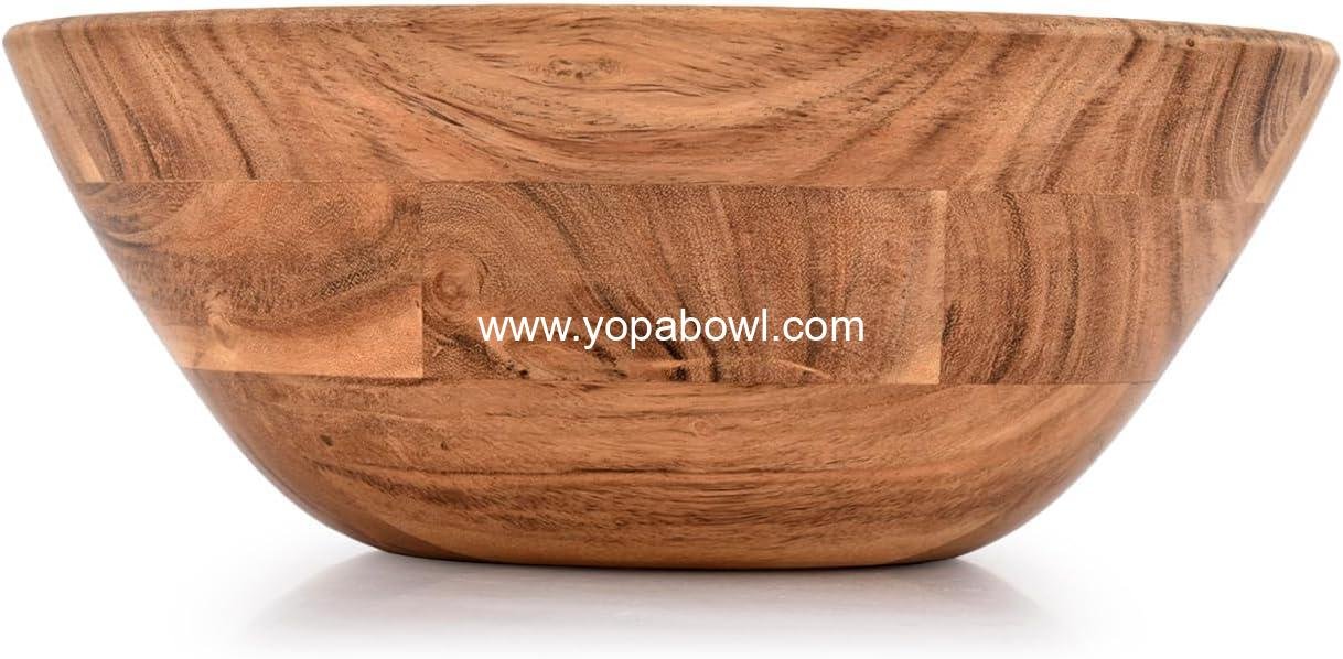 Wholesale Acacia Wood Fruit Bowl for Fruits or Salads, 10