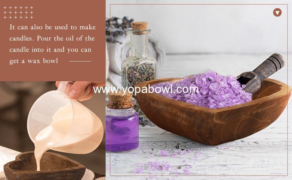 Wholesale 10 Pcs Wooden Dough Bowls - Hand Carved Heart Shaped Paulownia Serving Bowls for Home, 7 Inch for Bread, Fruits, Salad & Candle - Factory