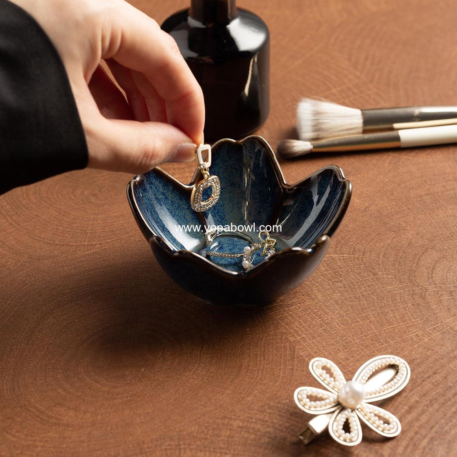 Wholesale Floral Ceramic Jewelry Tray - 3.5