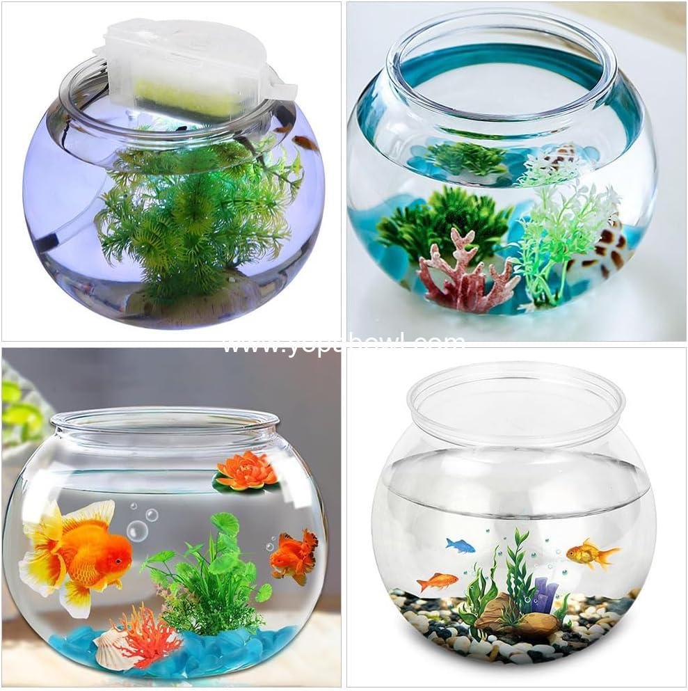 OEM Transparent Plastic Betta Fish Tank Aquarium Bowl Desktop Home Decor Factory OEM Transparent Plastic Betta Fish Tank Aquarium Bowl Desktop Home Decor Factory
