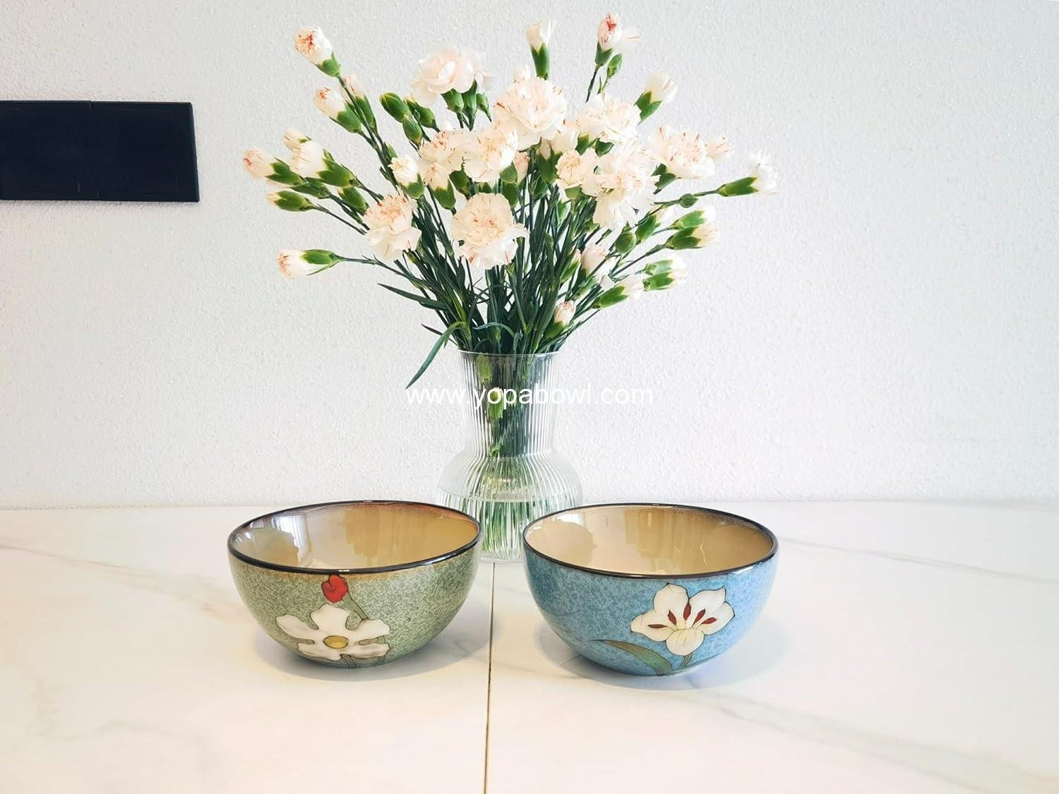 OEM 28oz Ceramic Bowl Set of 4 for Kitchen Cereal Salad Pasta Soup Ramen Serving Breakfast Lunch Dinner Dishwasher Microwave Oven Safe Blue Red Green Pink Factory OEM 28oz Ceramic Bowl Set of 4 for Kitchen Cereal Salad Pasta Soup Ramen Serving Breakfast Lunch Dinner Dishwasher Microwave Oven Safe Blue Red Green Pink Factory