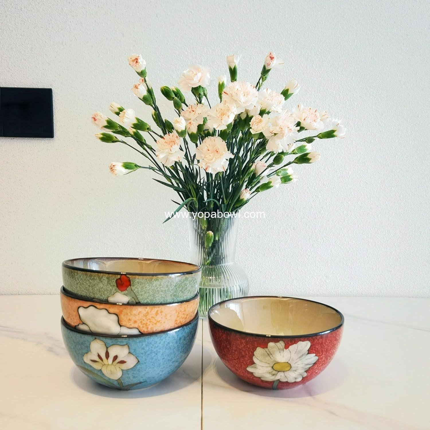 OEM 28oz Ceramic Bowl Set of 4 for Kitchen Cereal Salad Pasta Soup Ramen Serving Breakfast Lunch Dinner Dishwasher Microwave Oven Safe Blue Red Green Pink Factory OEM 28oz Ceramic Bowl Set of 4 for Kitchen Cereal Salad Pasta Soup Ramen Serving Breakfast Lunch Dinner Dishwasher Microwave Oven Safe Blue Red Green Pink Factory