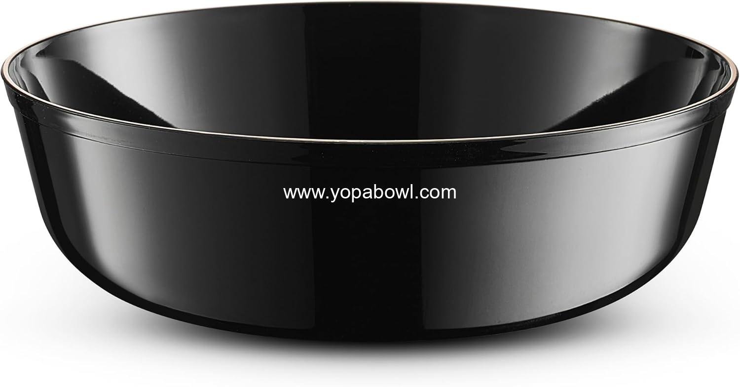 Wholesale 6 Oz Disposable Plastic Dessert Bowls 50-Pack Small Heavyweight Black for Parties Weddings Events Factory