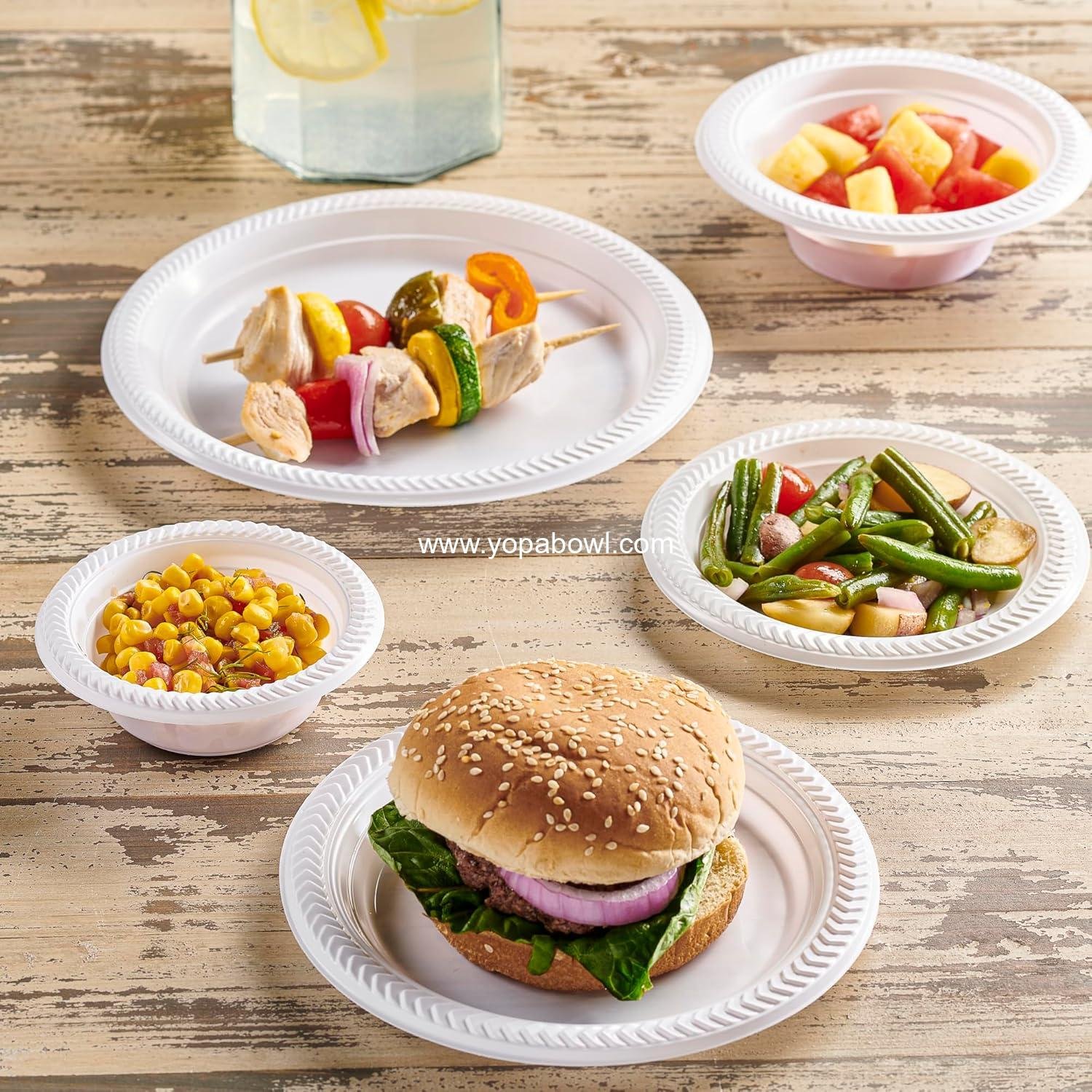 Wholesale 800 Pack 5 oz White Disposable Plastic Bowls Premium Lightweight for Desserts Appetizers Soups Parties Weddings Factory