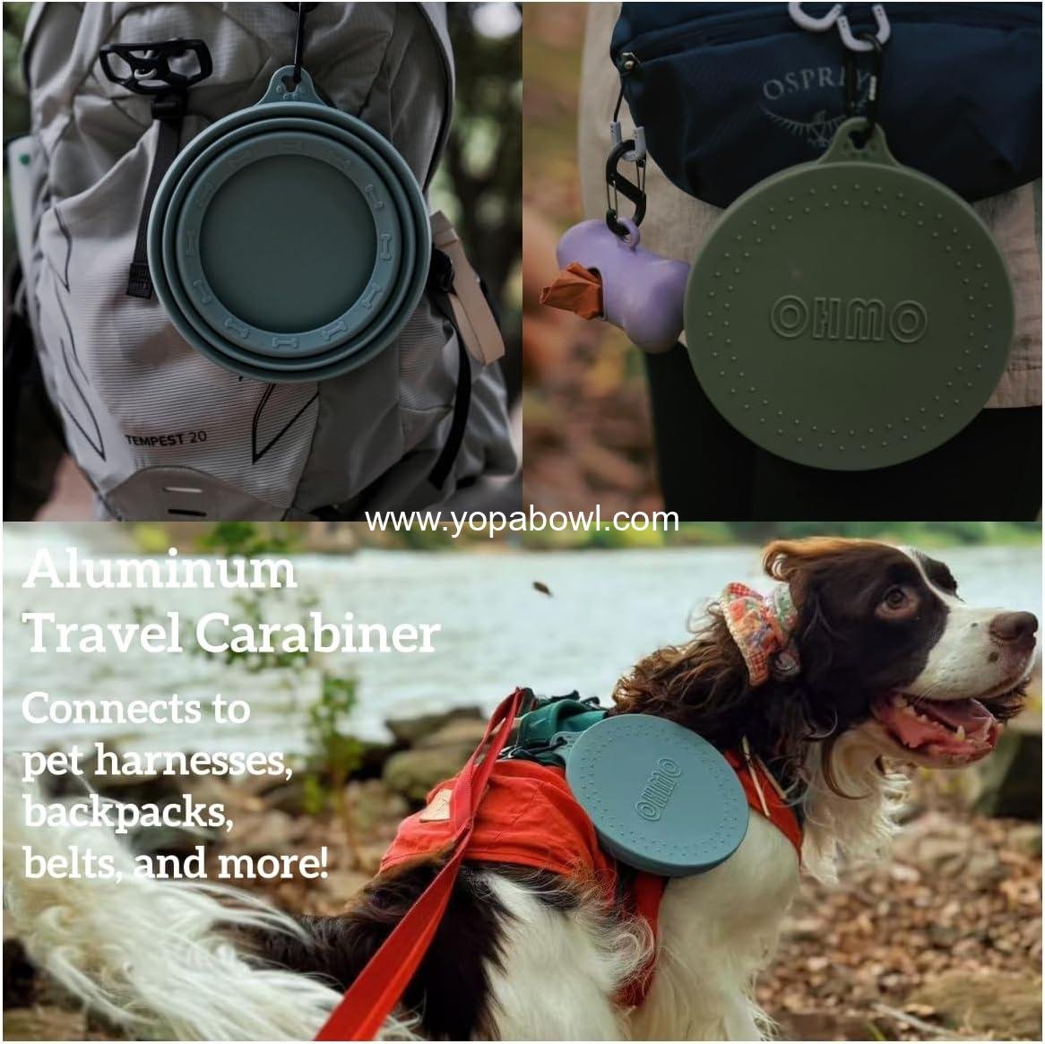 OEM Spill Proof Collapsible Dog Water Bowl 24oz Portable No Splash for Travel Road Trips Cars Pet Essentials Cat Accessories Factory