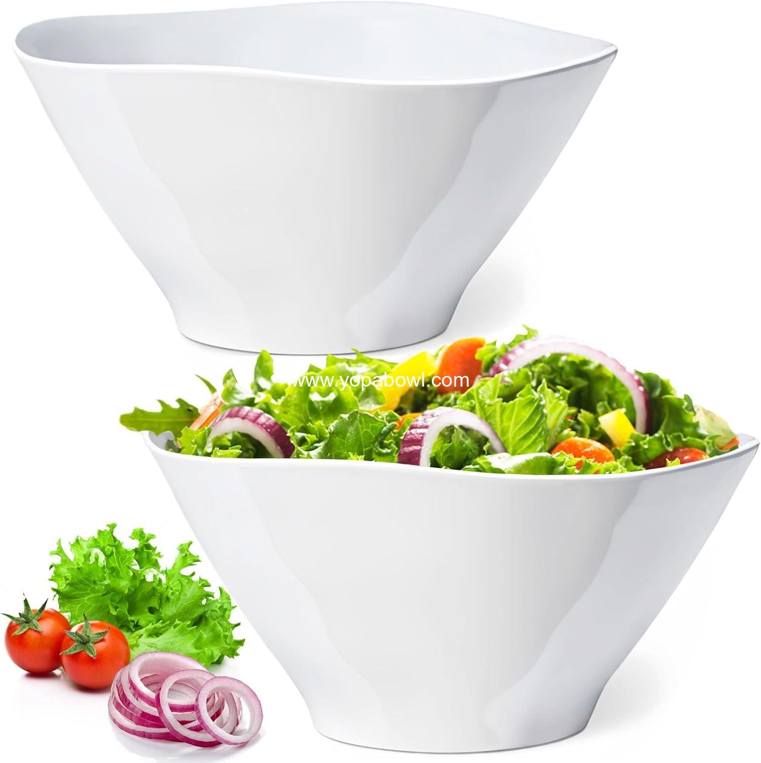 Wholesale 10-inch Unbreakable Plastic Salad Bowls, 114 oz, for Fruits and Entertaining, Microwave & Dishwasher Safe, BPA-free, Set of 2, Factory Wholesale 10-inch Unbreakable Plastic Salad Bowls, 114 oz, for Fruits and Entertaining, Microwave & Dishwasher Safe, BPA-free, Set of 2, Factory