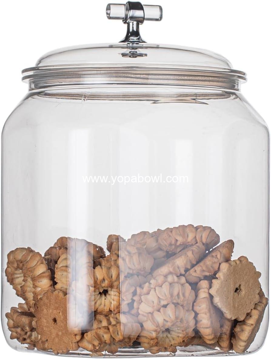 Wholesale 101oz Plastic Food Storage Jar with Airtight Seal Lid, Square Container for Cookies, Candy, Pasta, Dry Goods, 3L for Pantry Organization Factory