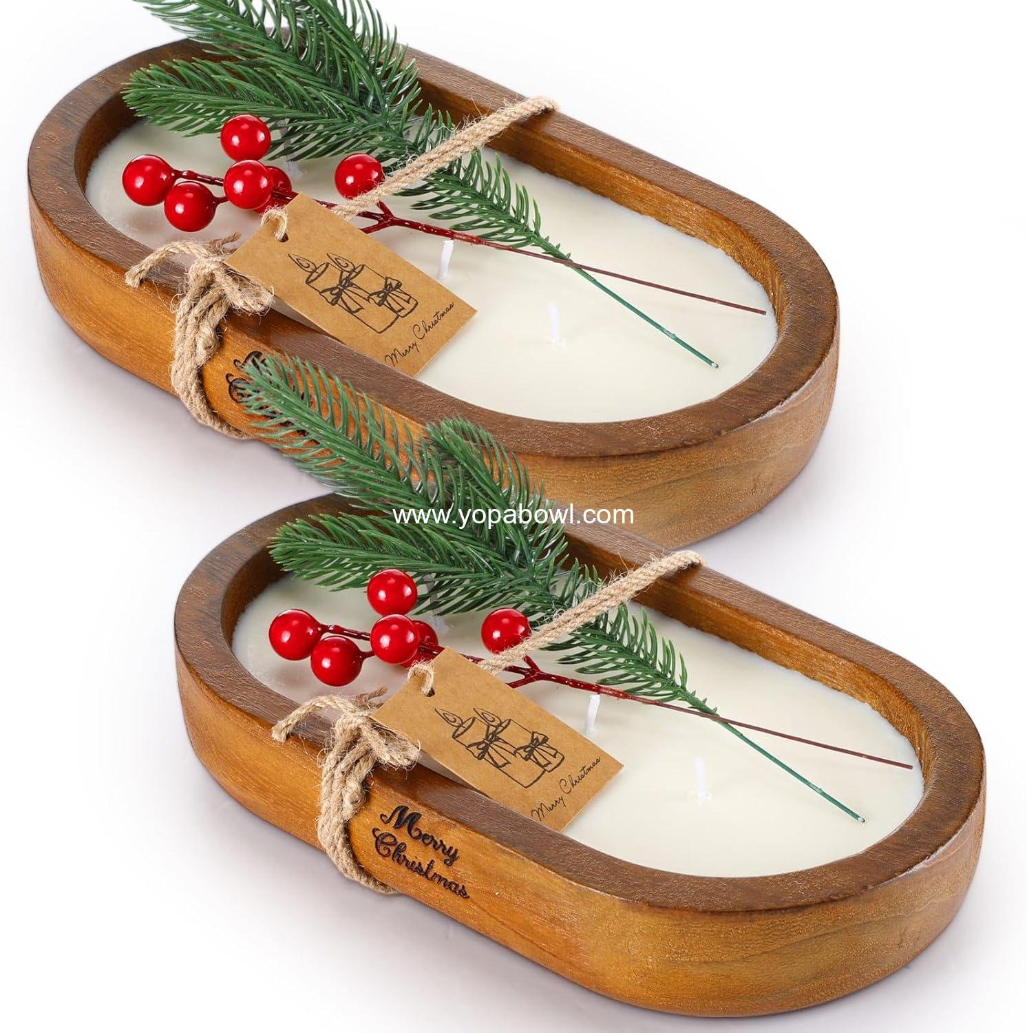 Wholesale 2 Pack Dough Bowl Christmas Candle 9.4 x 5.7 x 1.8 Inch Scented 3 Wick Decorative Candles for Home Decor Farmhouse Gift for Christmas Factory Wholesale 2 Pack Dough Bowl Christmas Candle 9.4 x 5.7 x 1.8 Inch Scented 3 Wick Decorative Candles for Home Decor Farmhouse Gift for Christmas Factory