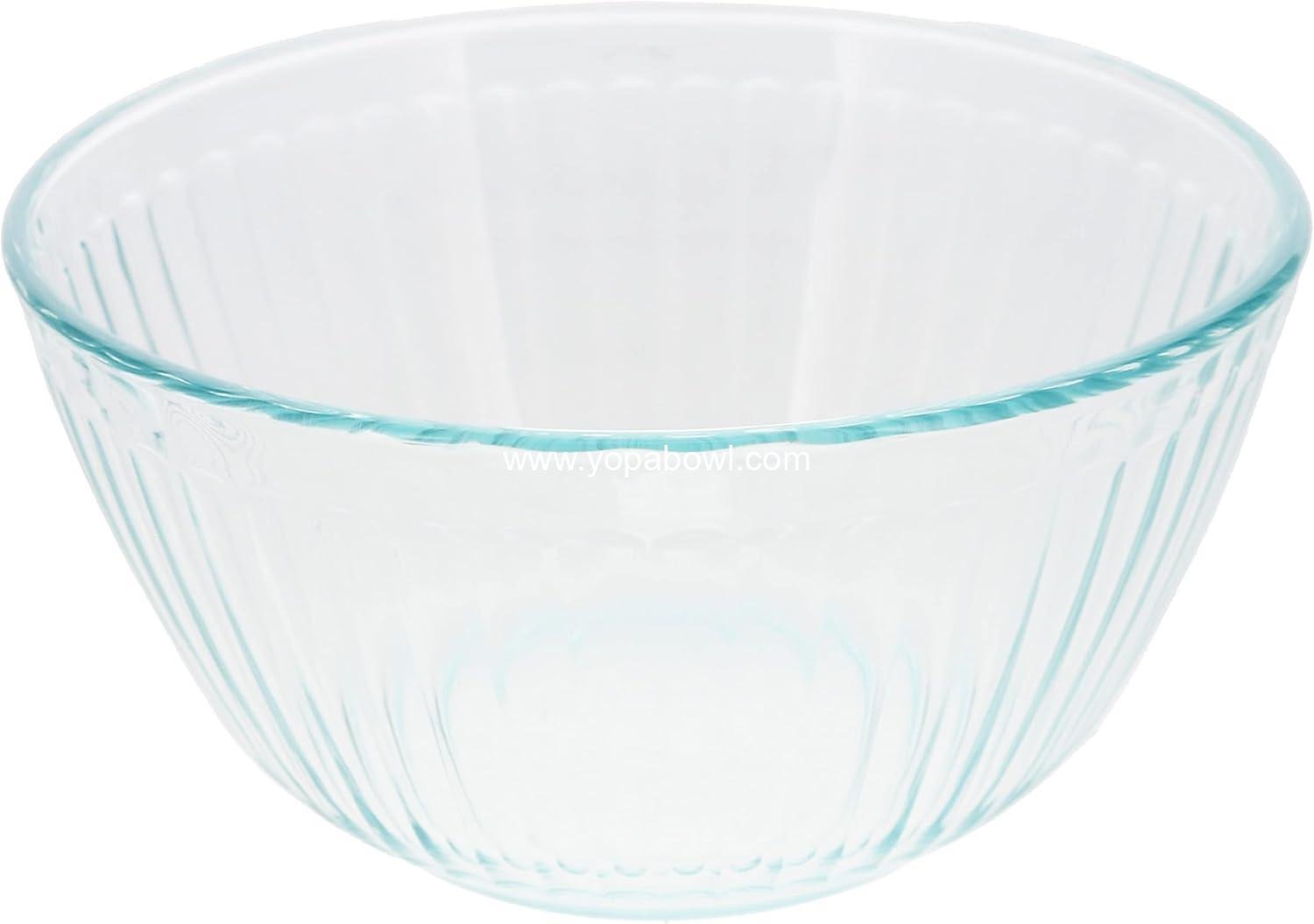 Wholesale 6-Cup Sculpted Glass Mixing Bowl - 1.5 Quart - OEM Factory