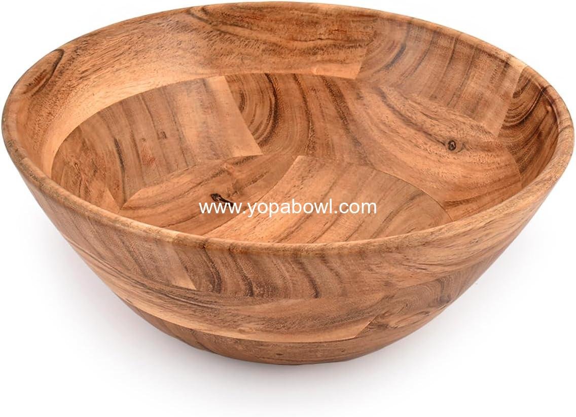 Wholesale Acacia Wood Fruit Bowl for Fruits or Salads, 10