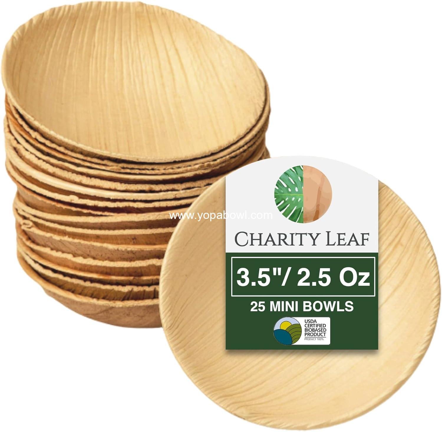 Wholesale All-Natural Disposable Palm Leaf 3.5