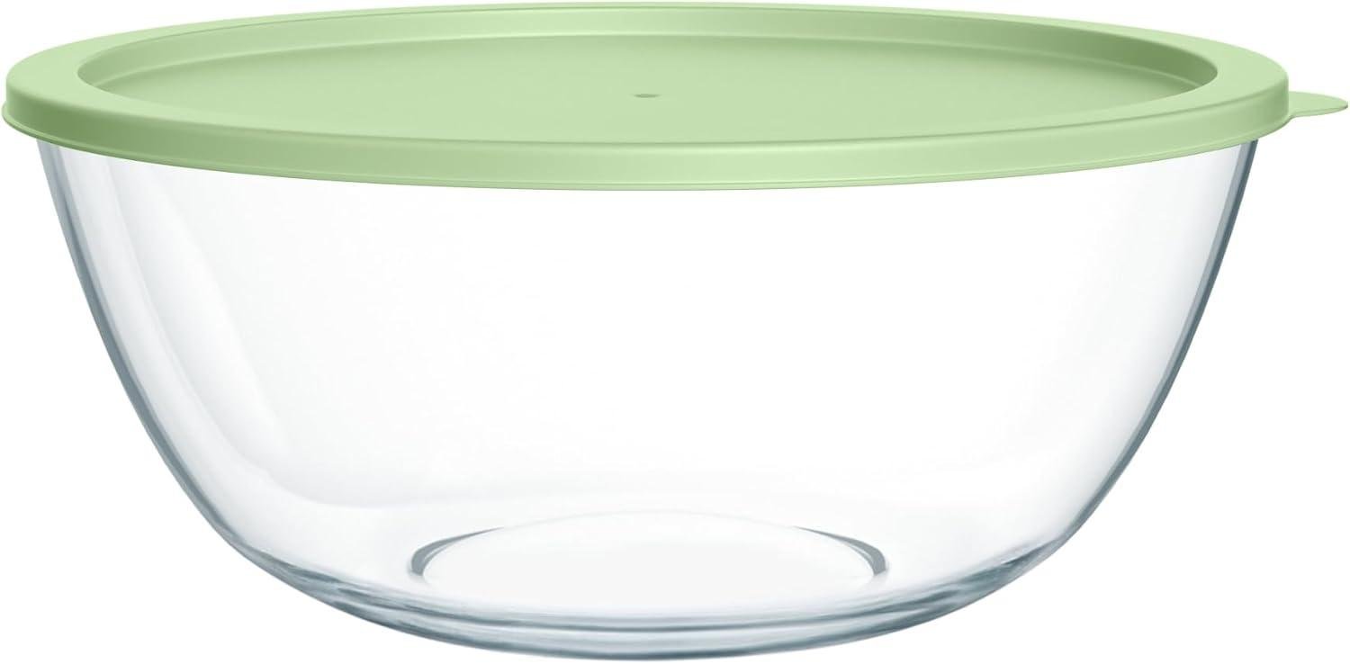 Wholesale Extra Large Clear Glass Mixing Bowls for Kitchen Salad and Bread Storage (4.7 Qt) - Factory