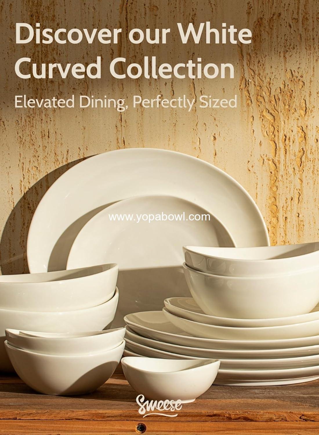 OEM 5 Inch 10 oz Porcelain Bowl Set of 4 White Pieces for Dessert Ice Cream Soup Rice Fruits Microwave Dishwasher Oven Safe Factory