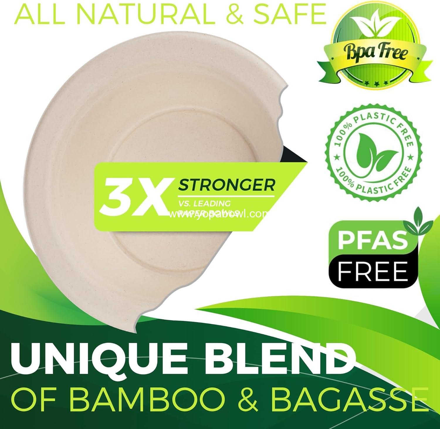 Wholesale 16 oz Paper Bowls 150 Pack Heavy Duty Disposable Compostable Eco-Friendly Bagasse for Hot Soups Cereals Factory Wholesale 16 oz Paper Bowls 150 Pack Heavy Duty Disposable Compostable Eco-Friendly Bagasse for Hot Soups Cereals Factory