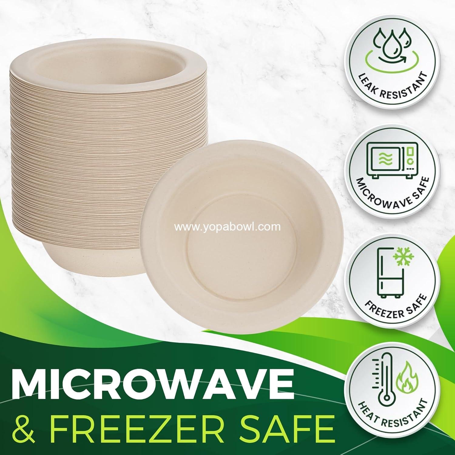 Wholesale 16 oz Paper Bowls 150 Pack Heavy Duty Disposable Compostable Eco-Friendly Bagasse for Hot Soups Cereals Factory Wholesale 16 oz Paper Bowls 150 Pack Heavy Duty Disposable Compostable Eco-Friendly Bagasse for Hot Soups Cereals Factory