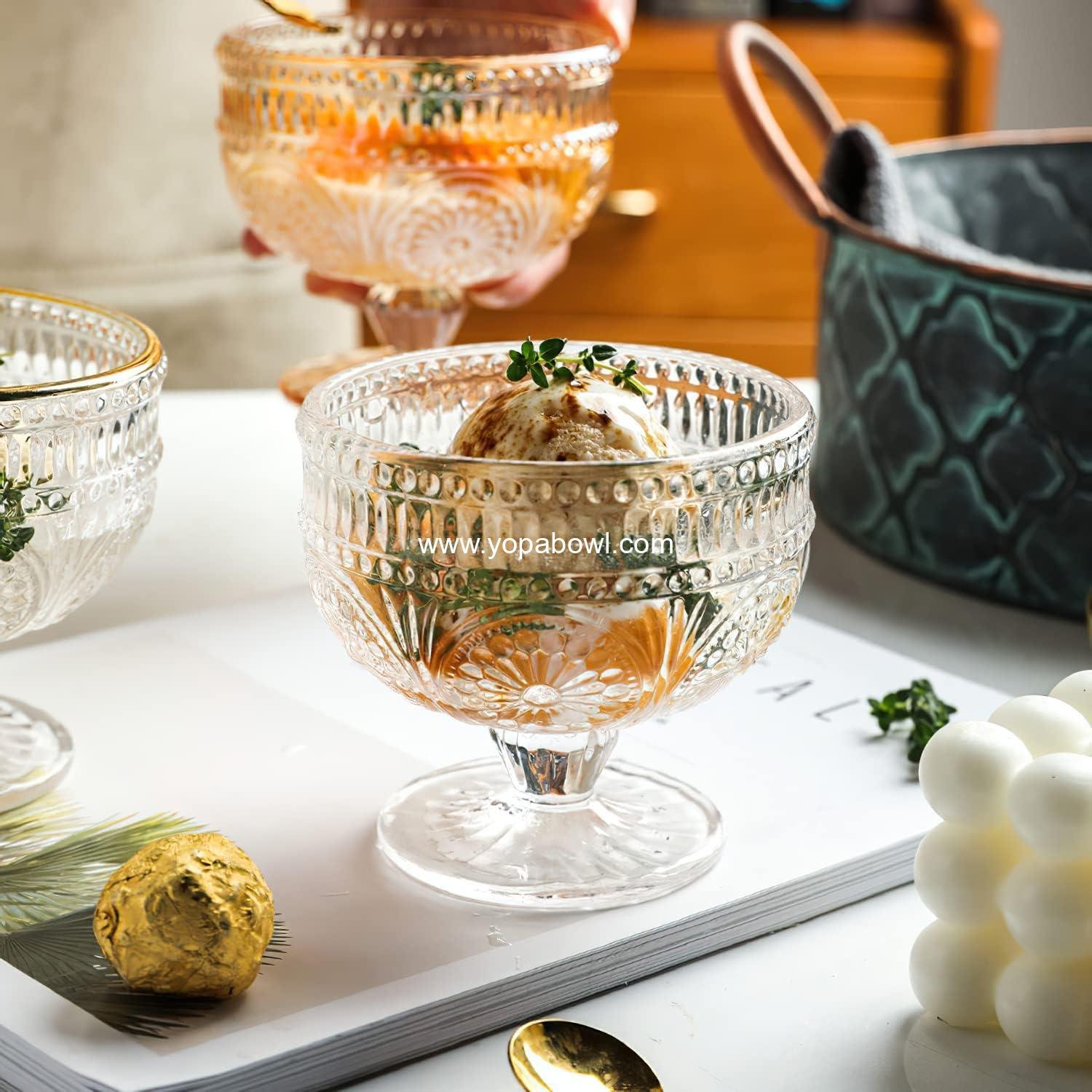 OEM 6-Pack 10 oz Glass Dessert Bowls Mini Trifle Serving for Ice Cream Fruit Pudding Snacks Cereal Nuts Factory OEM 6-Pack 10 oz Glass Dessert Bowls Mini Trifle Serving for Ice Cream Fruit Pudding Snacks Cereal Nuts Factory