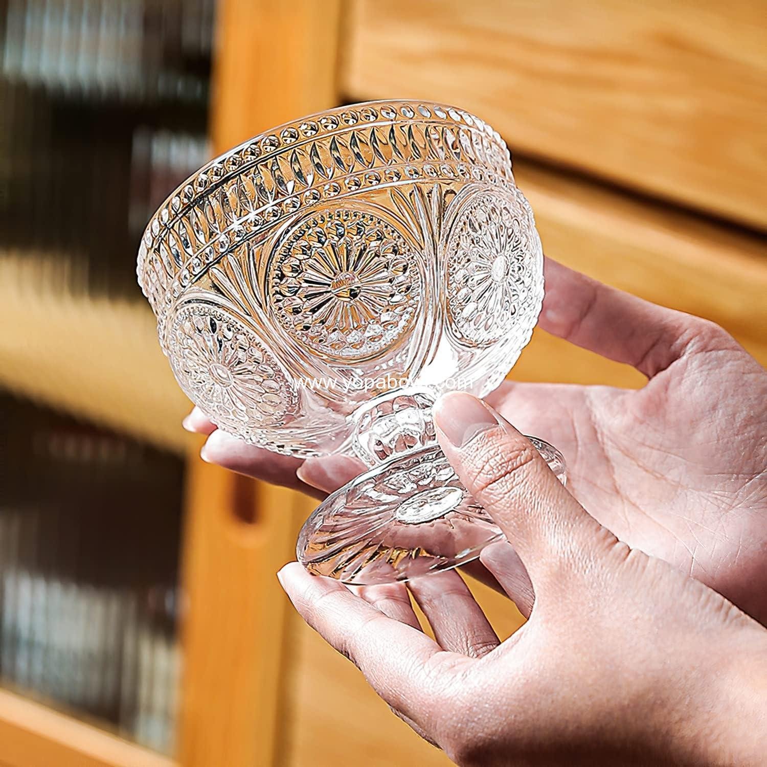 OEM 6-Pack 10 oz Glass Dessert Bowls Mini Trifle Serving for Ice Cream Fruit Pudding Snacks Cereal Nuts Factory OEM 6-Pack 10 oz Glass Dessert Bowls Mini Trifle Serving for Ice Cream Fruit Pudding Snacks Cereal Nuts Factory