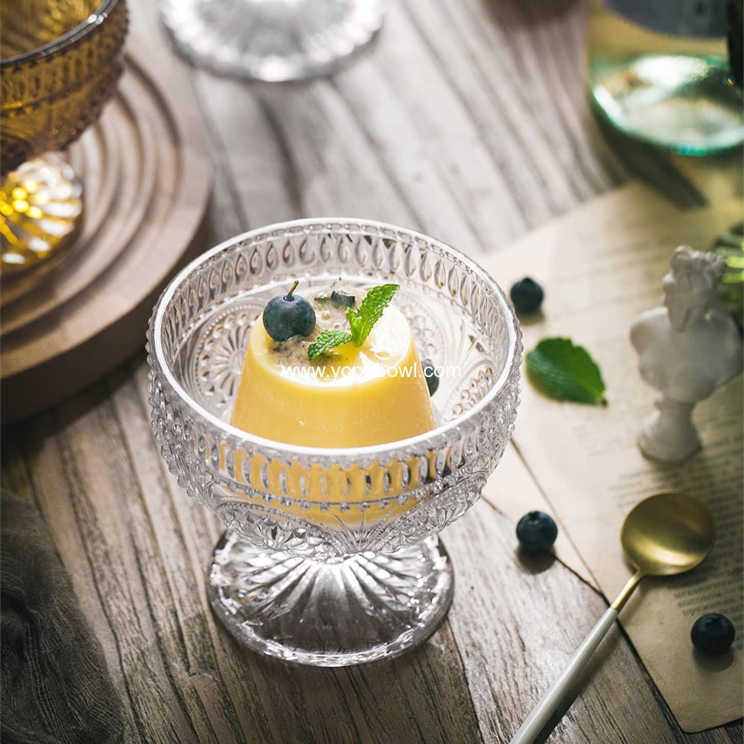 OEM 6-Pack 10 oz Glass Dessert Bowls Mini Trifle Serving for Ice Cream Fruit Pudding Snacks Cereal Nuts Factory OEM 6-Pack 10 oz Glass Dessert Bowls Mini Trifle Serving for Ice Cream Fruit Pudding Snacks Cereal Nuts Factory