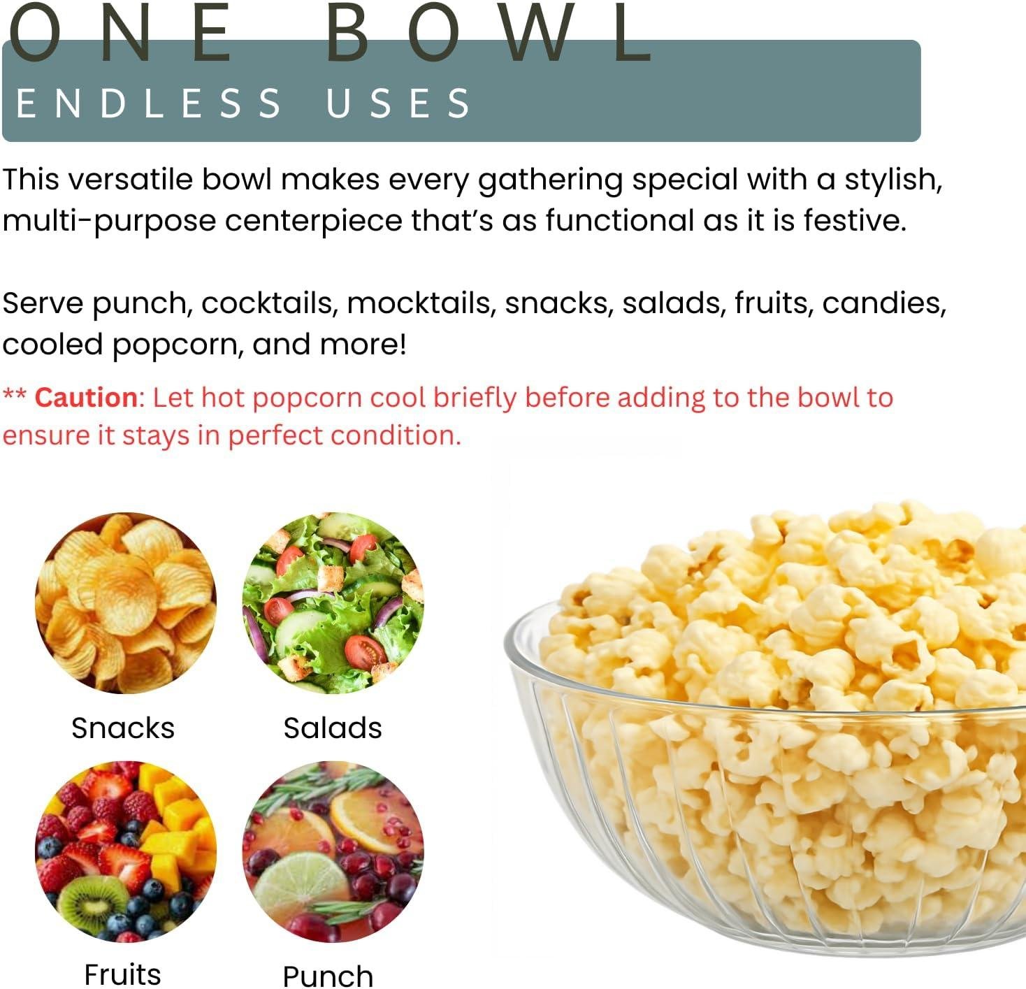 Wholesale 3-Pack Large Clear Plastic Serving Bowls 1.5 Gallon 192 oz Decorative Catering Centerpiece for Salads Punch Fruit Chips Snacks Parties Holidays Factory