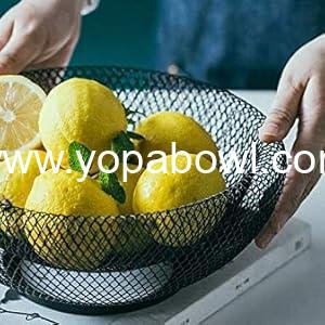 OEM Large Round Acrylic Metal Wire Fruit Basket Storage for Bread Vegetables Snacks Modern Kitchen Counter Bowl Black Manufacturer