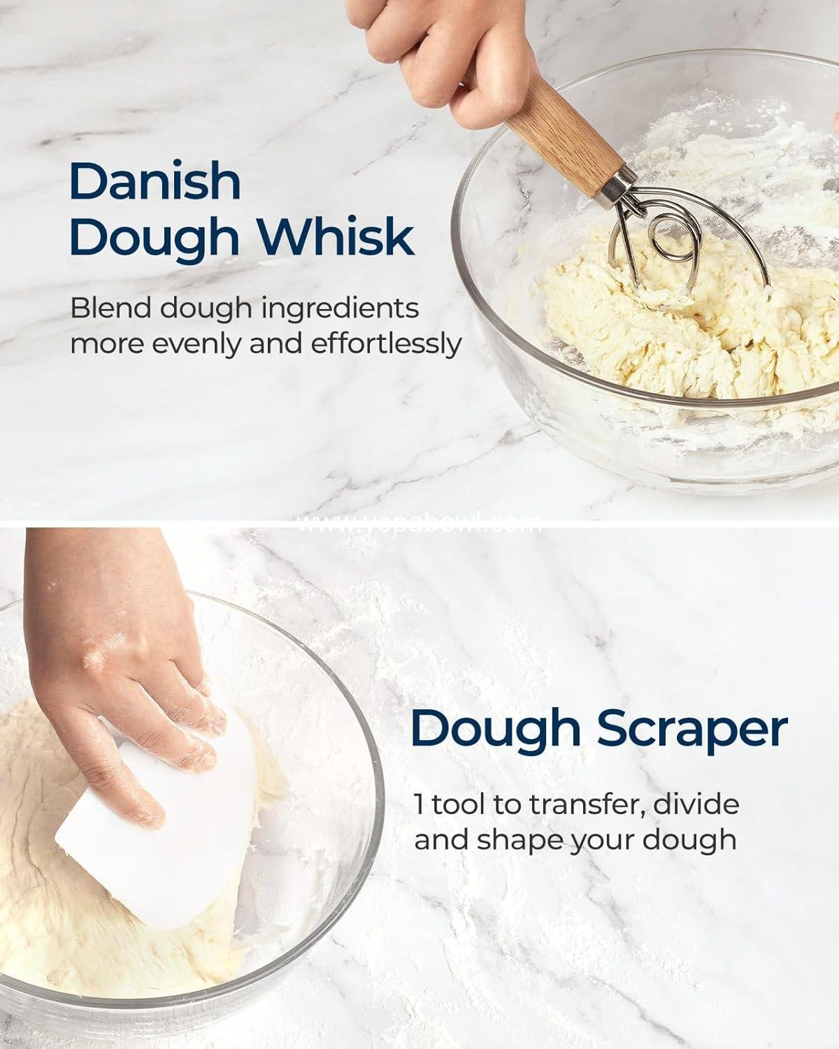 OEM Banneton Bread Proofing Basket Gift Set of 2 10-Inch Round Oval Rattan Sourdough Baking Supplies with Couche Linen Cloth Starter Kit Factory