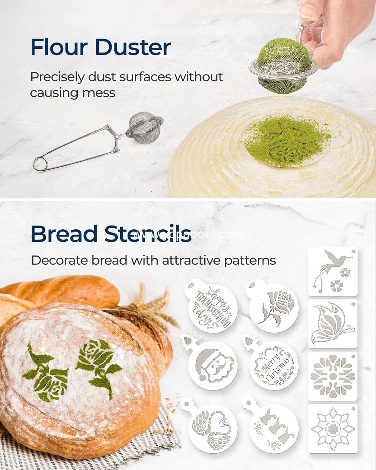 OEM Banneton Bread Proofing Basket Gift Set of 2 10-Inch Round Oval Rattan Sourdough Baking Supplies with Couche Linen Cloth Starter Kit Factory