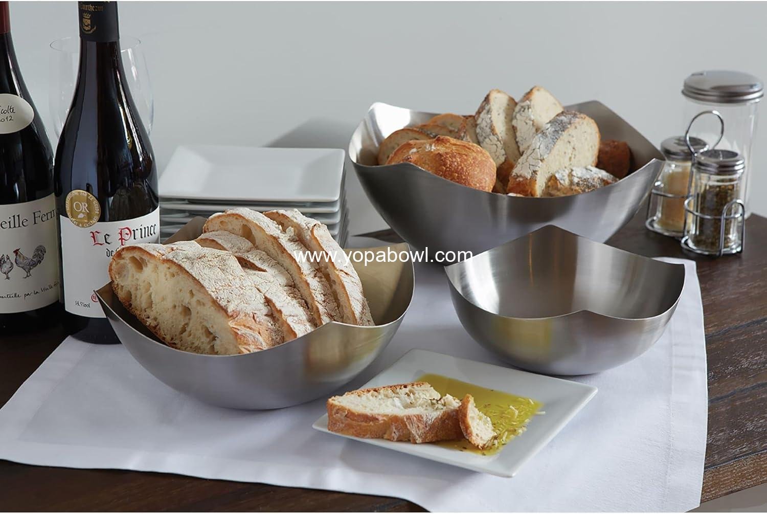 Wholesale 67-Ounce Stainless Steel Squound Solid Bowl SB5 SB7 Silver Factory Wholesale 67-Ounce Stainless Steel Squound Solid Bowl SB5 SB7 Silver Factory