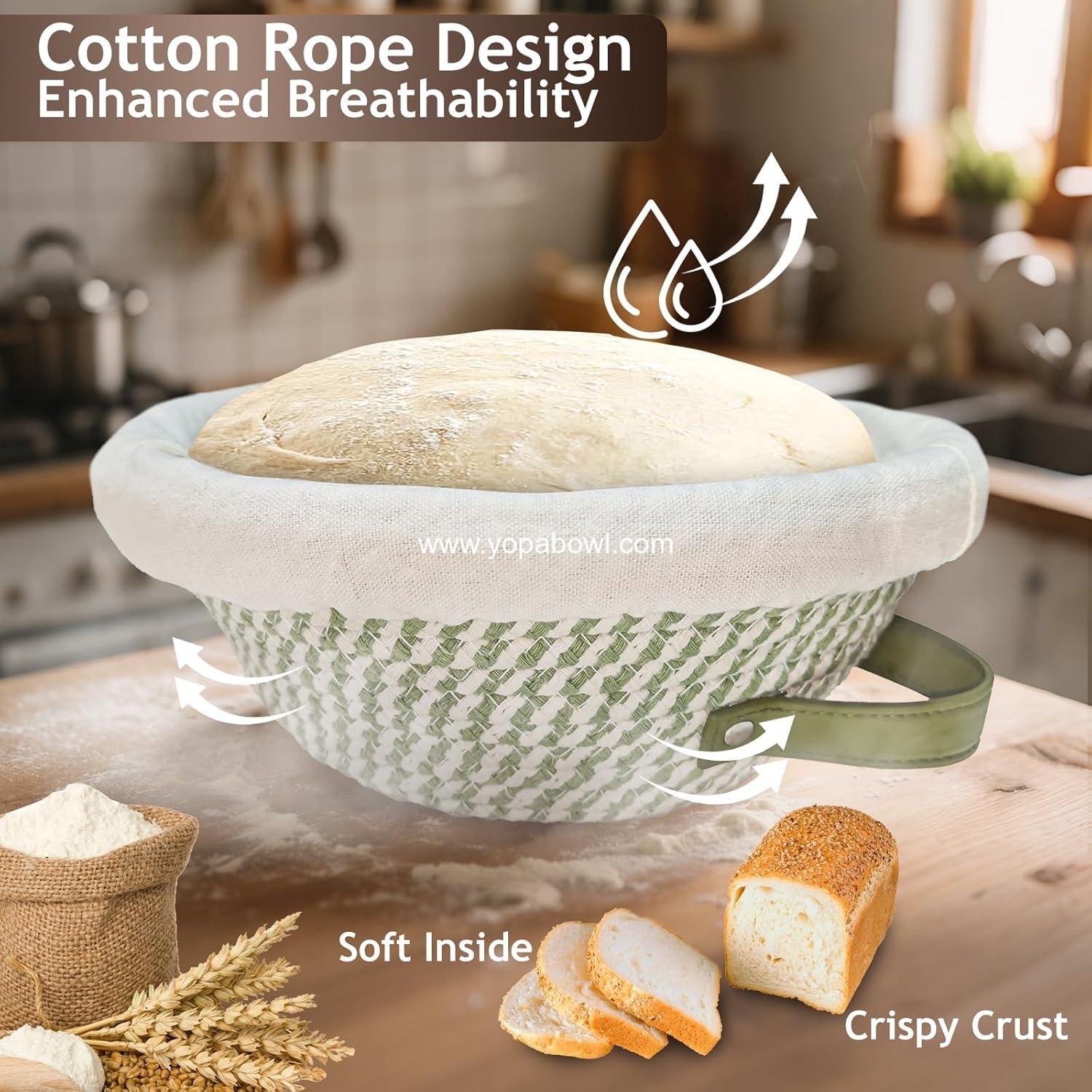 OEM 10 Inch Banneton Proofing Basket Set Oval Round Sourdough Baskets with 4 Liners Handmade Baking Supplies for Artisan Bread Factory OEM 10 Inch Banneton Proofing Basket Set Oval Round Sourdough Baskets with 4 Liners Handmade Baking Supplies for Artisan Bread Factory