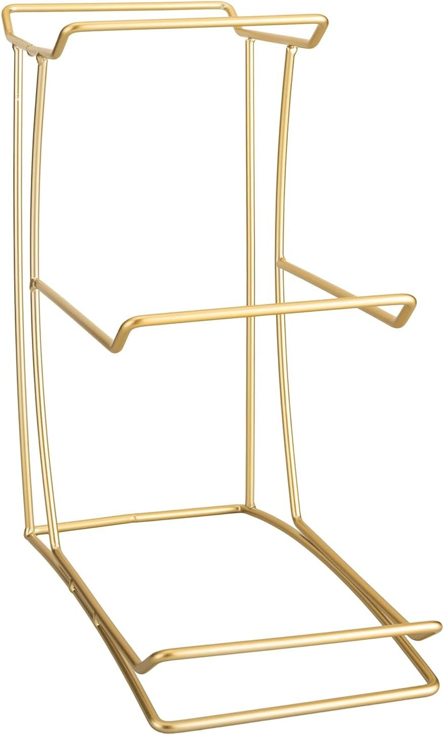 OEM 3-Tier Ceramic Fruit Bowl with Metal Stand for Kitchen Counter – Porcelain Tiered Basket Tray for Vegetables Bread Snacks Nuts Desserts Cake (Gold) supplier