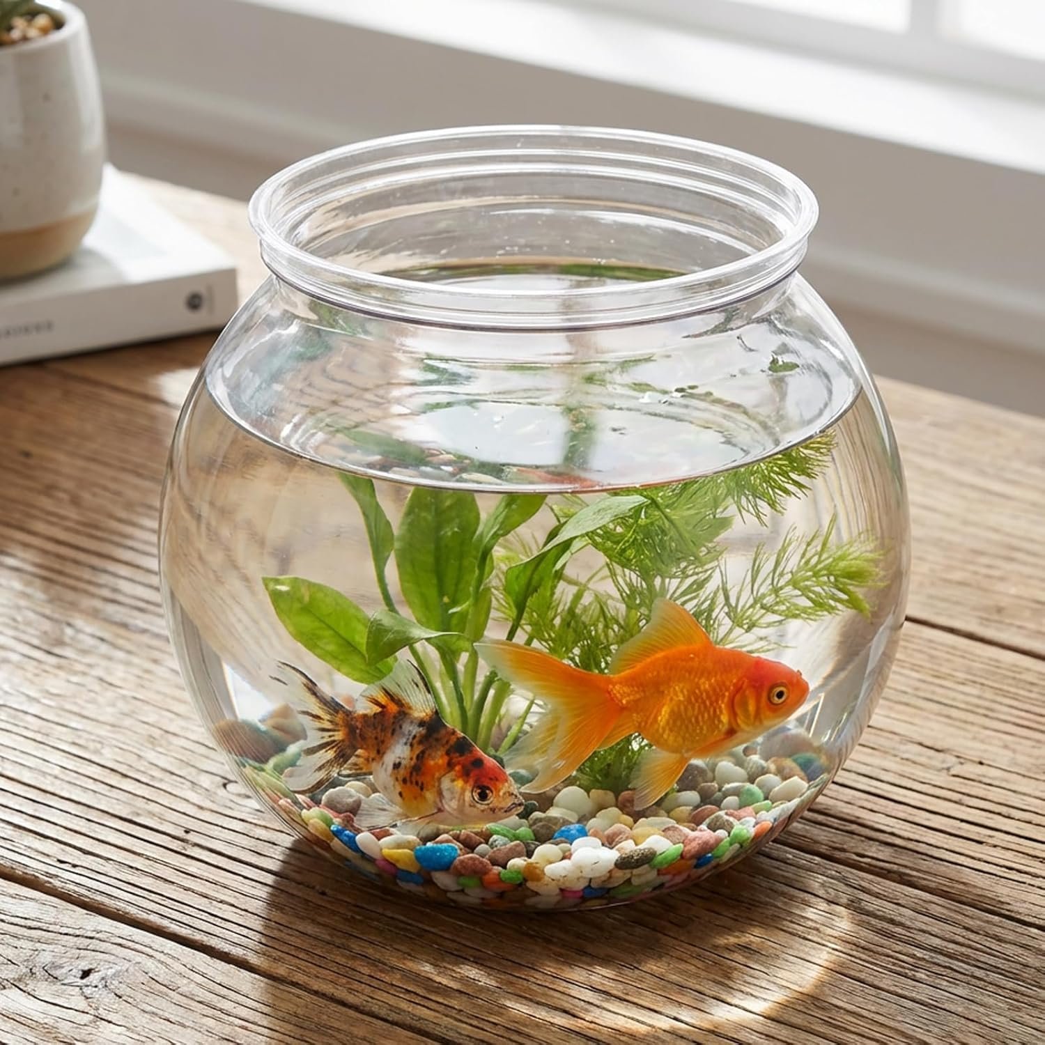 Wholesale 27 Oz Small Plastic Fish Bowl Mini Decorative Unbreakable Round Heavy Duty for Candy Dishes Centerpiece Vases Party Decorations Factory