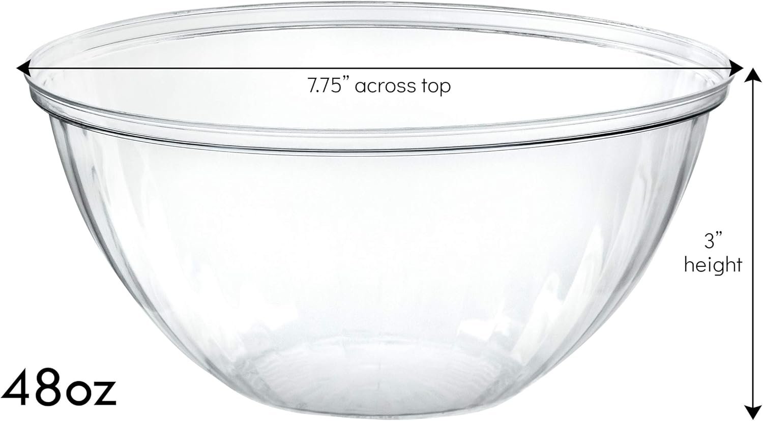 Wholesale 48-Ounce Disposable Round Crystal Clear Plastic Serving Bowls with Lids for Party Snacks Salads Chips Candy Pack of 2 Factory Wholesale 48-Ounce Disposable Round Crystal Clear Plastic Serving Bowls with Lids for Party Snacks Salads Chips Candy Pack of 2 Factory