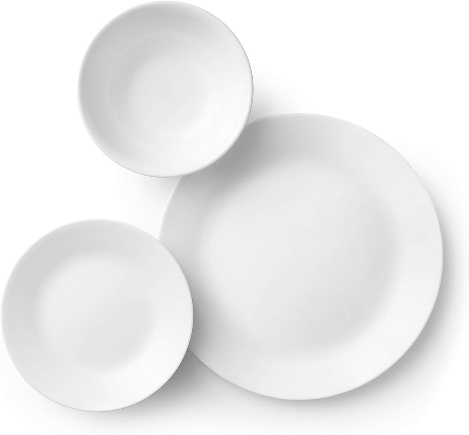 OEM 18-Piece Dinnerware Set for 6 Triple Layer Glass Chip-Resistant Lightweight Round Plates and Bowls Winter Frost White Factory OEM 18-Piece Dinnerware Set for 6 Triple Layer Glass Chip-Resistant Lightweight Round Plates and Bowls Winter Frost White Factory