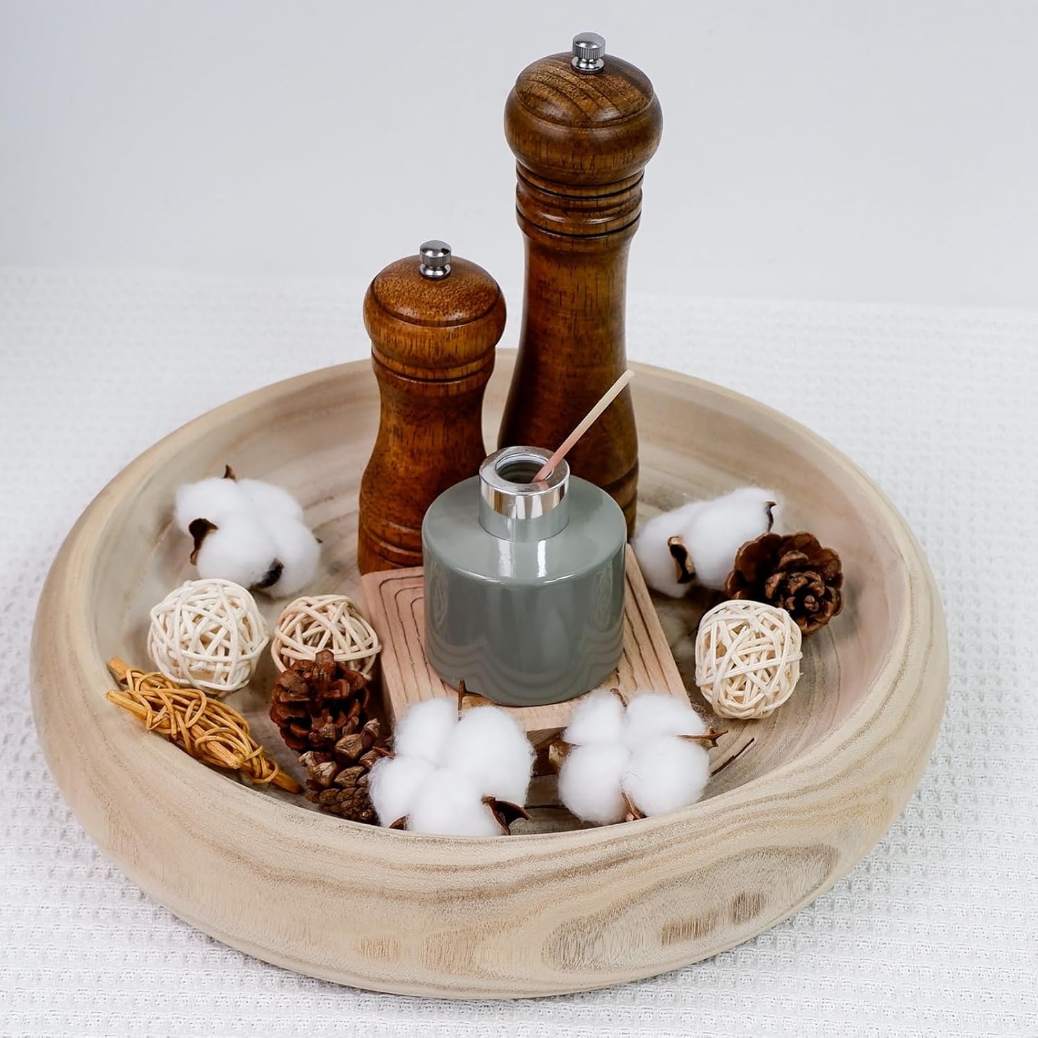 OEM 13 Inch Round Paulownia Wood Decorative Bowls Centerpiece for Home Decor Natural Fruit Bowl Coffee Table Key Tray Entryway Moss Holder Factory OEM 13 Inch Round Paulownia Wood Decorative Bowls Centerpiece for Home Decor Natural Fruit Bowl Coffee Table Key Tray Entryway Moss Holder Factory