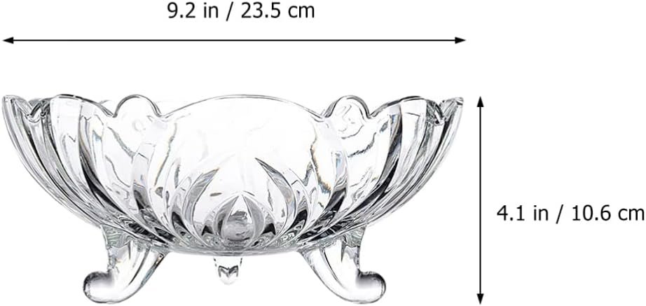 Wholesale 950ml Glass Footed Dessert Bowl Vintage Flower Embossed Ice Cream Trifle Salad Candy Cake Parfait Factory