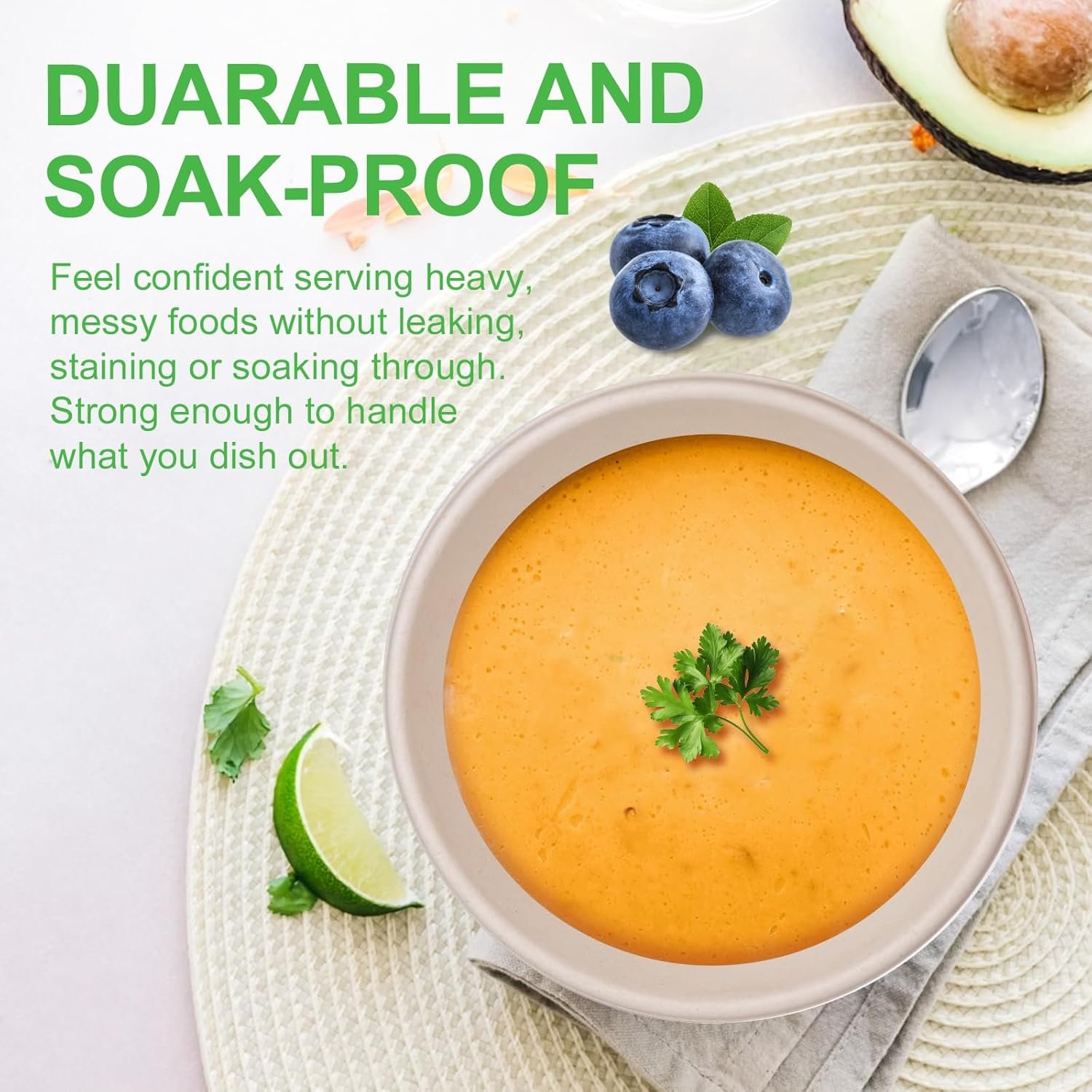 Wholesale Large 40oz Compostable Paper Bowls 120 Pack Heavy Duty Disposable for Hot Soup Salads Cereals Made from 100% Sugarcane Fiber Factory