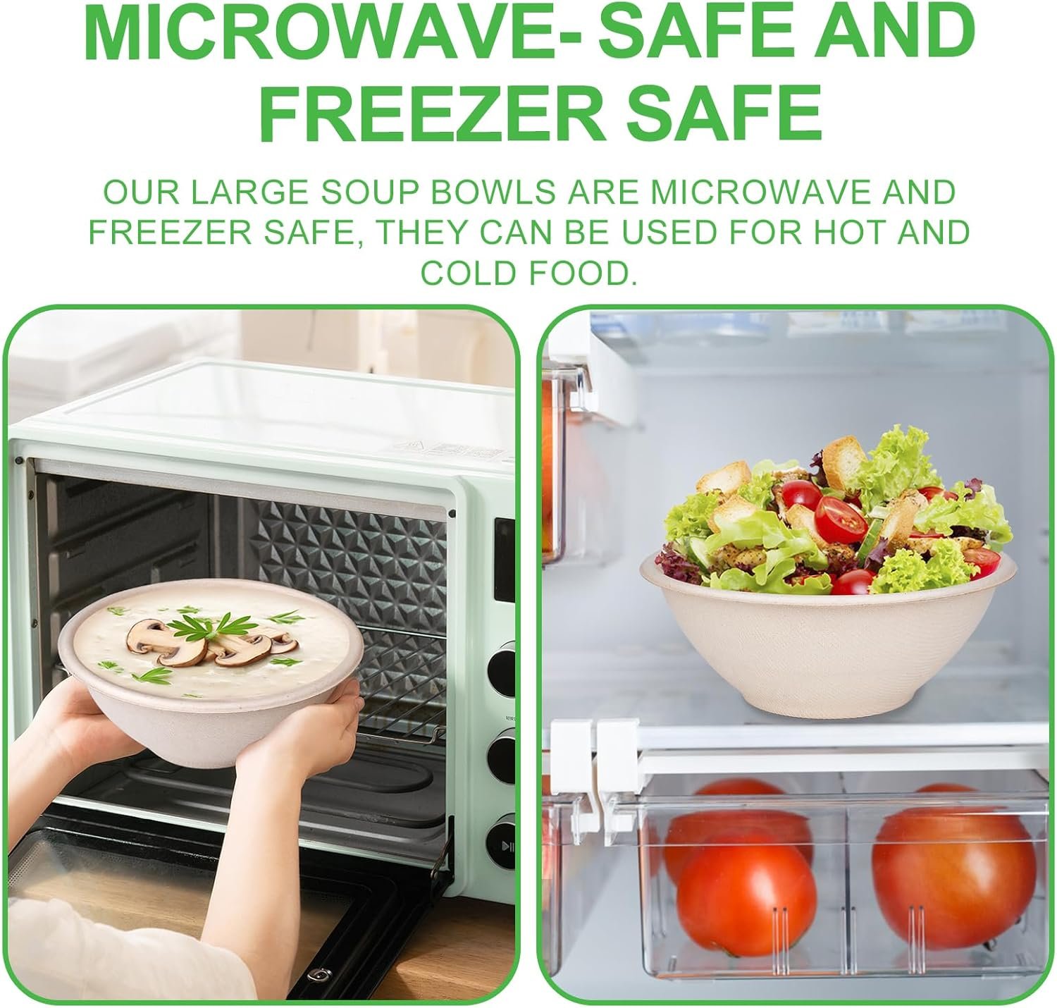 Wholesale Large 40oz Compostable Paper Bowls 120 Pack Heavy Duty Disposable for Hot Soup Salads Cereals Made from 100% Sugarcane Fiber Factory