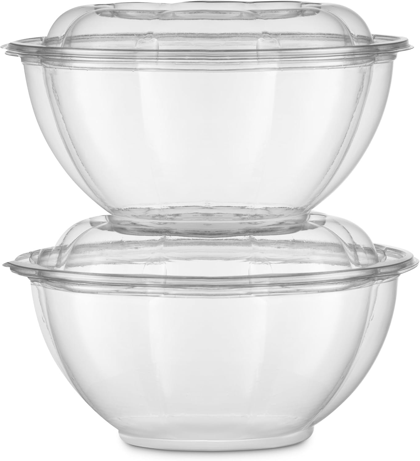 Wholesale 50 Pack 32oz Clear Plastic Salad Bowls with Snap-On Lids Disposable Medium Takeout Containers for Fruit Salads Quinoa Lunch Meal Prep Acai Bowls To-Go Parties Factory