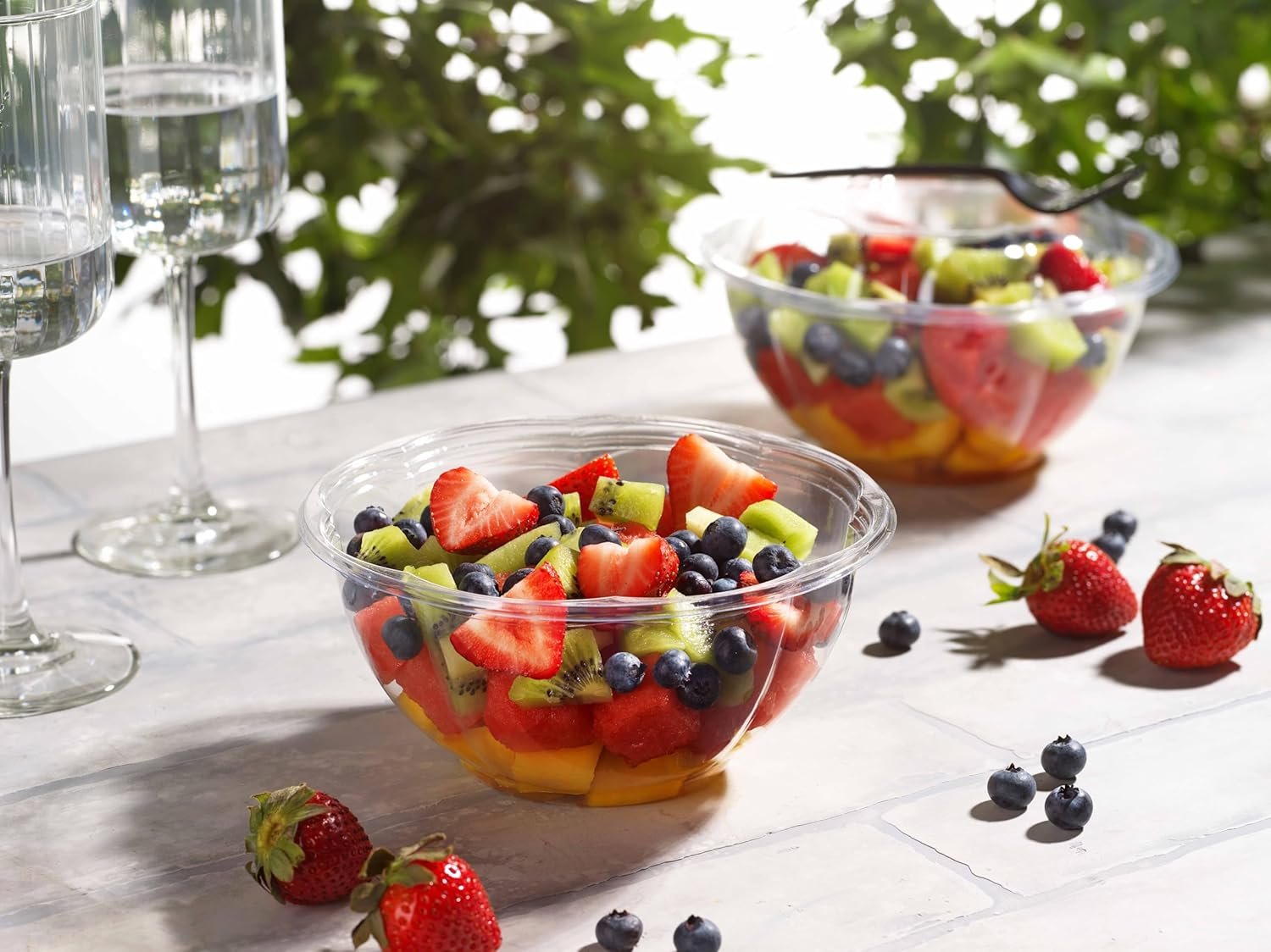 Wholesale 50 Pack 32oz Clear Plastic Salad Bowls with Snap-On Lids Disposable Medium Takeout Containers for Fruit Salads Quinoa Lunch Meal Prep Acai Bowls To-Go Parties Factory