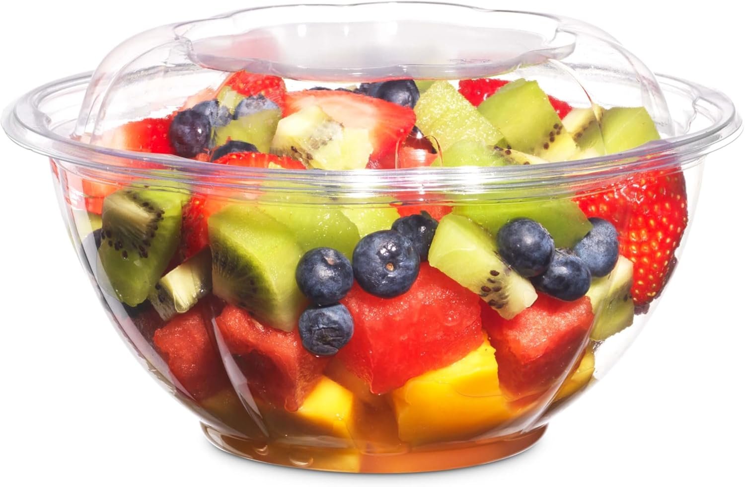 Wholesale 50 Pack 32oz Clear Plastic Salad Bowls with Snap-On Lids Disposable Medium Takeout Containers for Fruit Salads Quinoa Lunch Meal Prep Acai Bowls To-Go Parties Factory