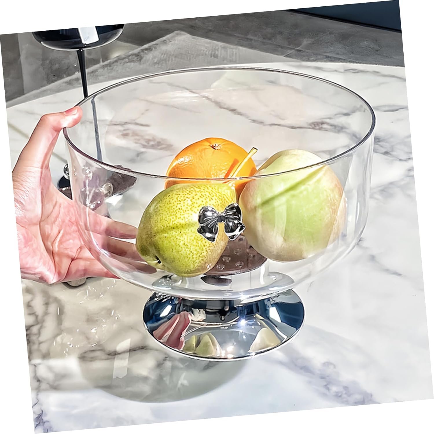 OEM Modern Tall Deep Acrylic Trifle Fruit Bowl for Kitchen Counter Home Party Use Factory OEM Modern Tall Deep Acrylic Trifle Fruit Bowl for Kitchen Counter Home Party Use Factory