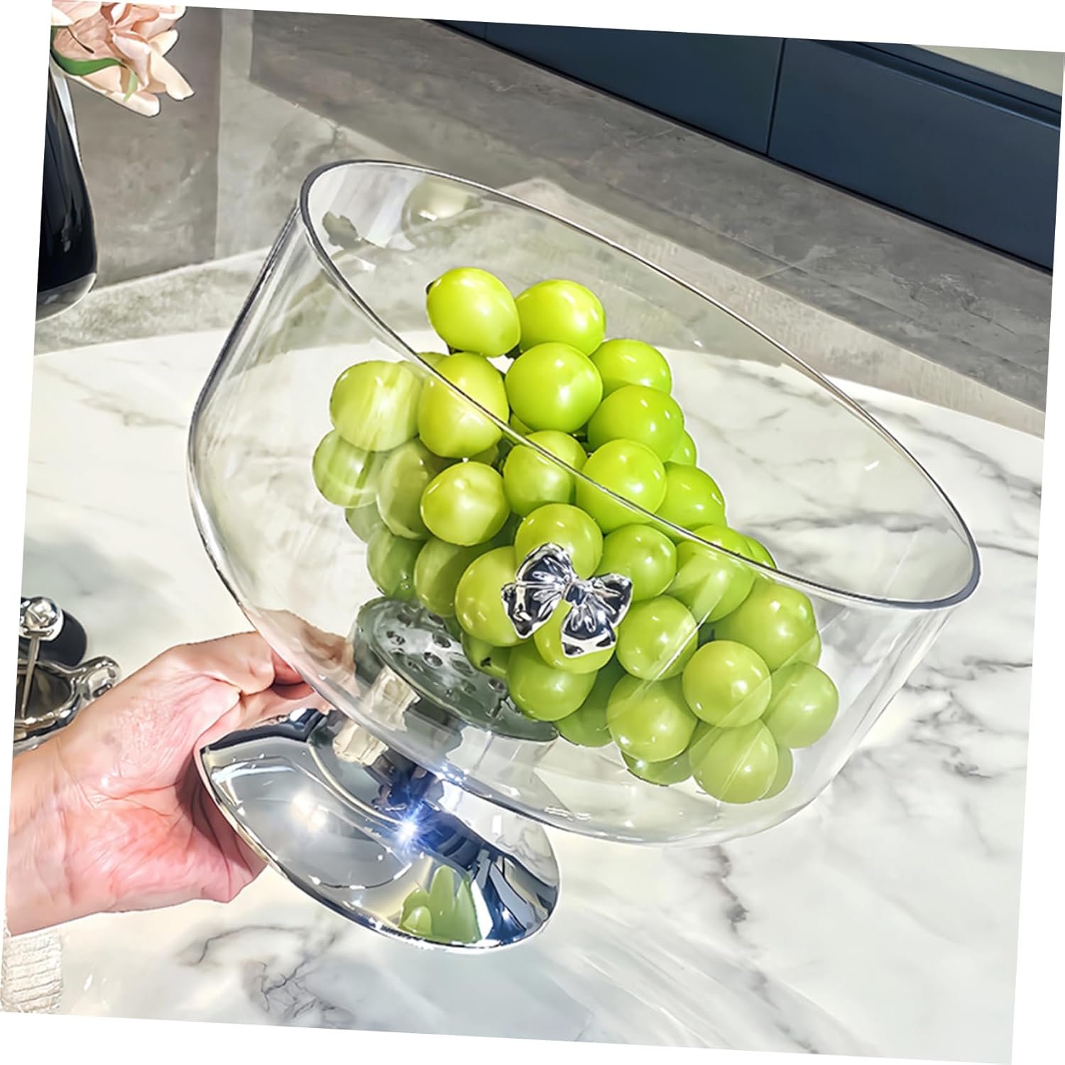 OEM Modern Tall Deep Acrylic Trifle Fruit Bowl for Kitchen Counter Home Party Use Factory OEM Modern Tall Deep Acrylic Trifle Fruit Bowl for Kitchen Counter Home Party Use Factory