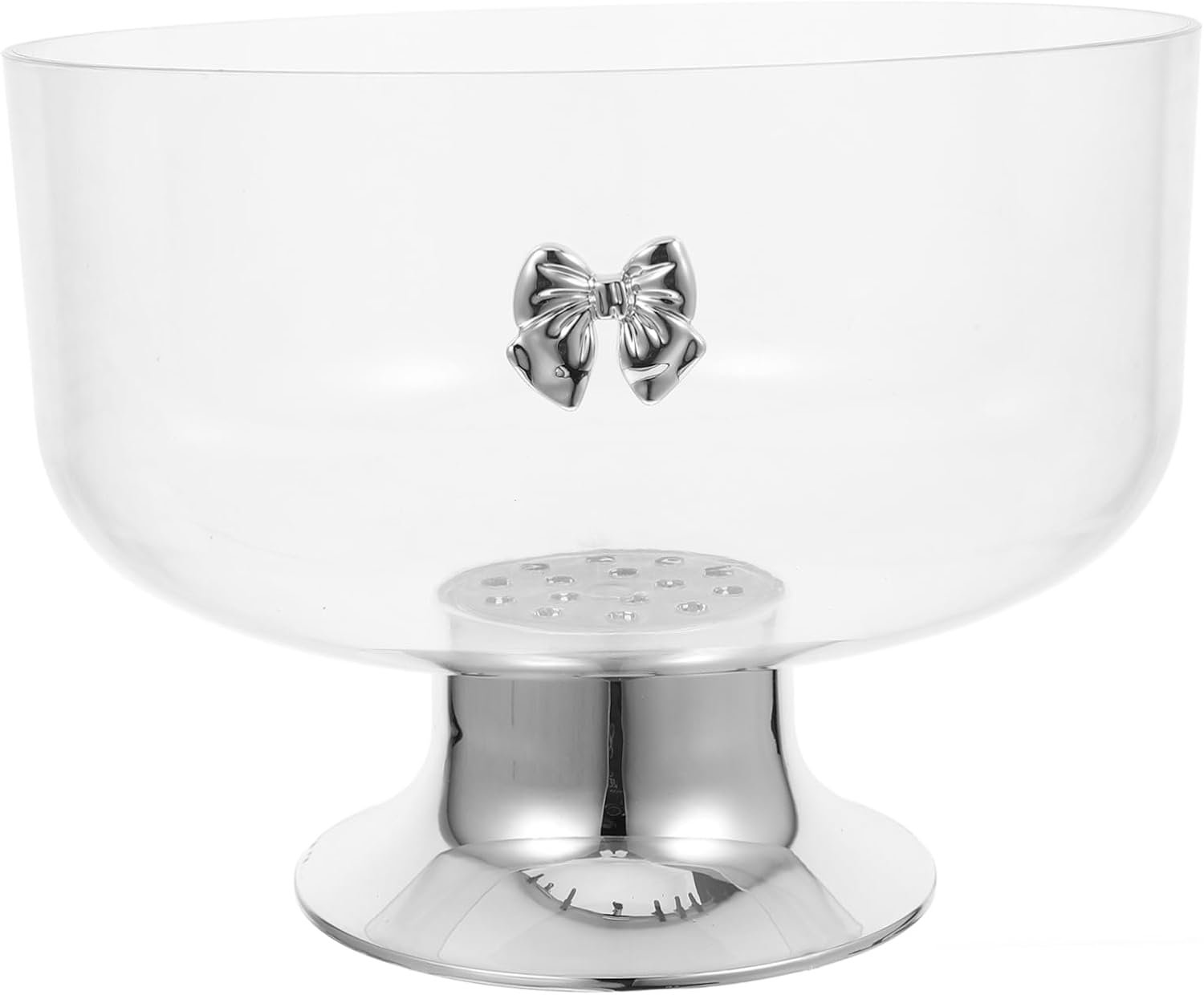 GRIRIW Modern Trifle Bowl Capacity Acrylic Bowl Tall Deep Kitchen Counter Fruit for Home Party Use