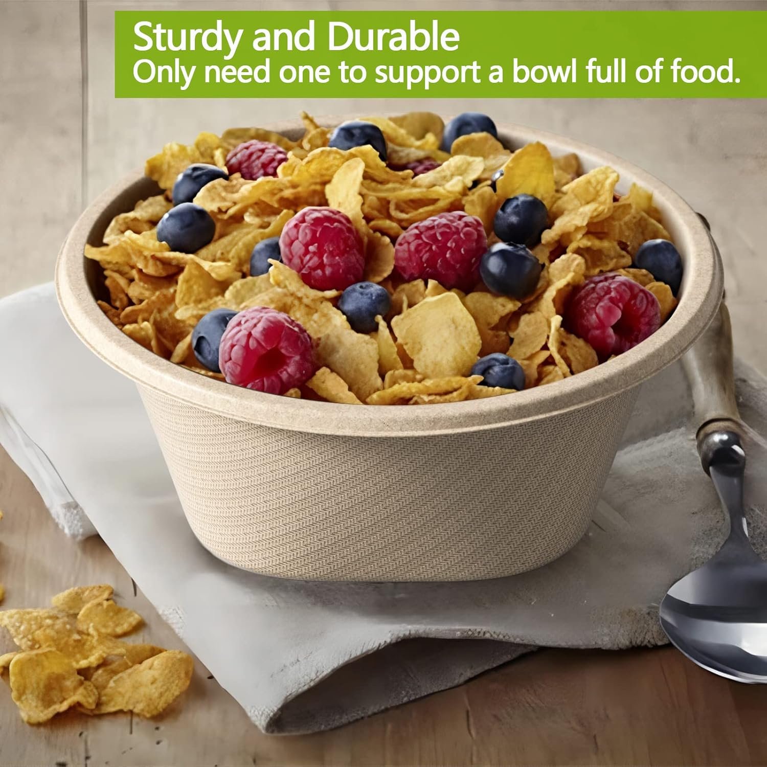 Wholesale 32 Oz Deep Disposable Paper Bowls Heavy Duty Compostable Eco-Friendly Sugarcane Bagasse Biodegradable for Soup Salad Dessert Ice Cream 50 Pack - Factory