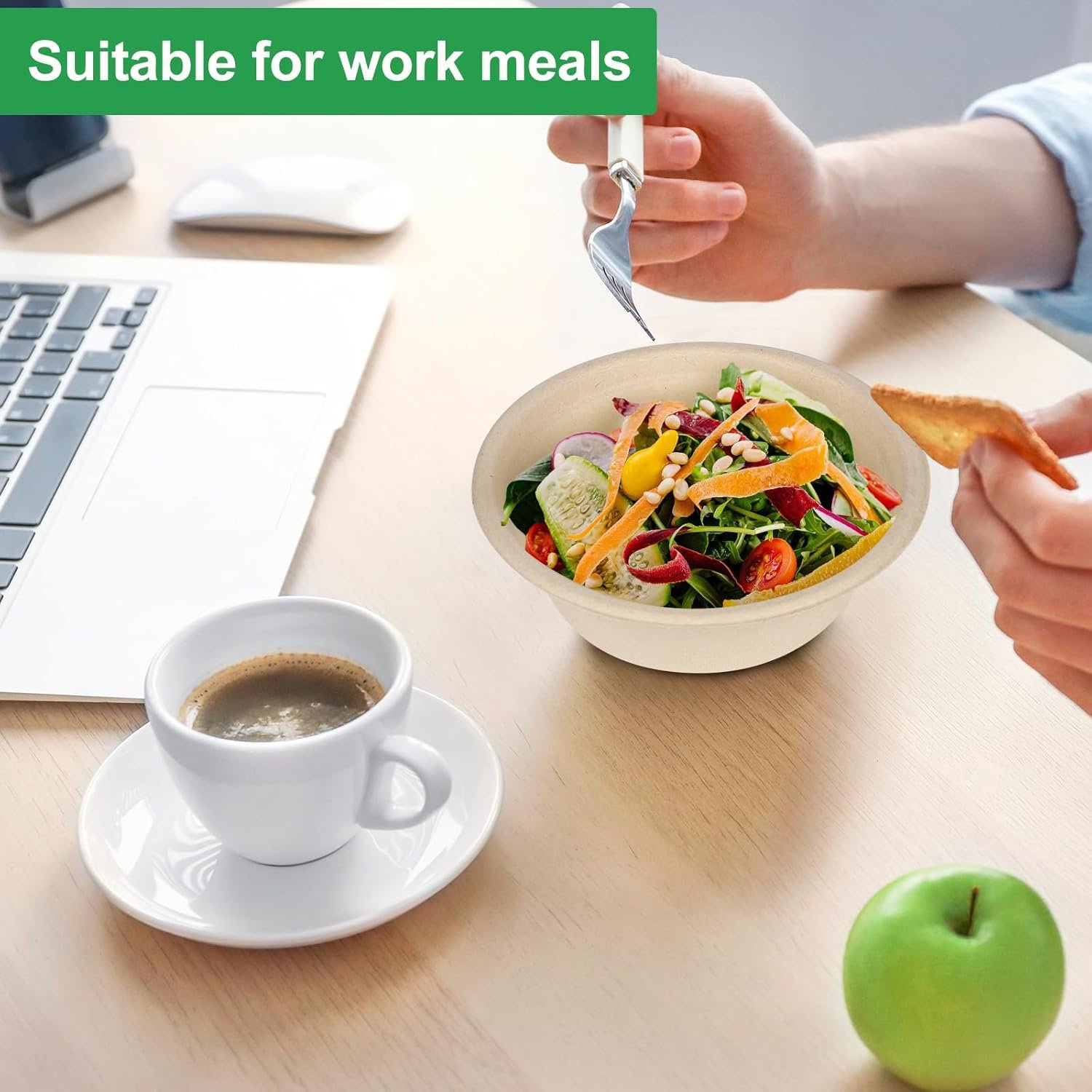 Wholesale 10 oz Disposable Paper Bowls 300 Pack Bulk Heavy Duty Biodegradable Compostable Sugarcane Microwave Safe Eco-Friendly Factory