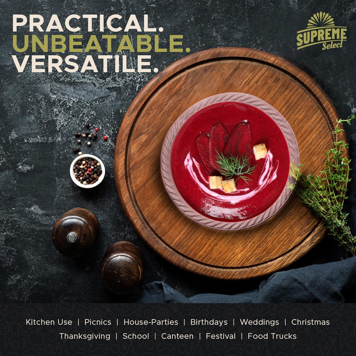 Wholesale Clear Disposable Plastic Bowls [Pack of 40 | 12oz] Microwave Safe Sturdy Rimmed for Soup Salad Dessert Ice Cream Weddings Parties Kitchen Use Factory