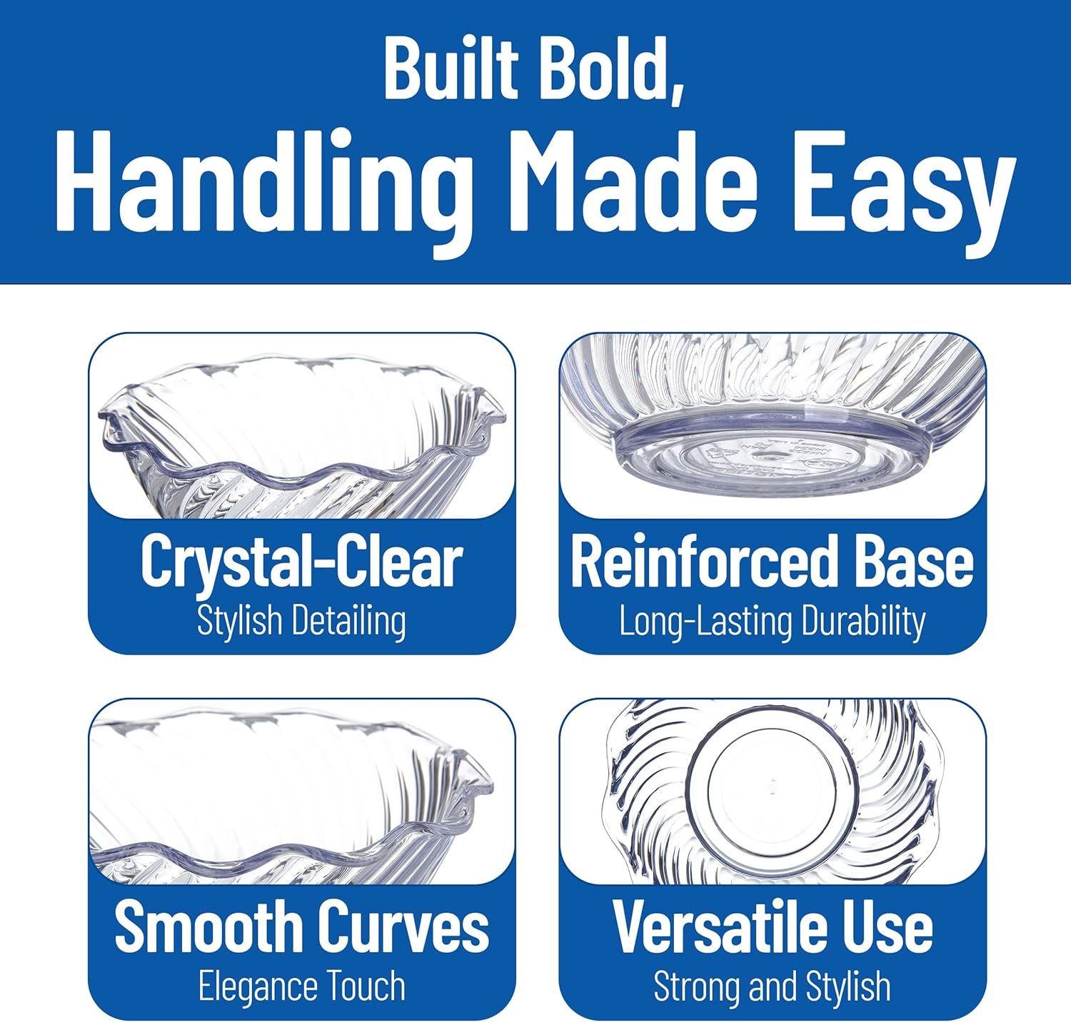 Wholesale 13 oz Clear Plastic Dessert Bowls Factory Wholesale 13 oz Clear Plastic Dessert Bowls Factory