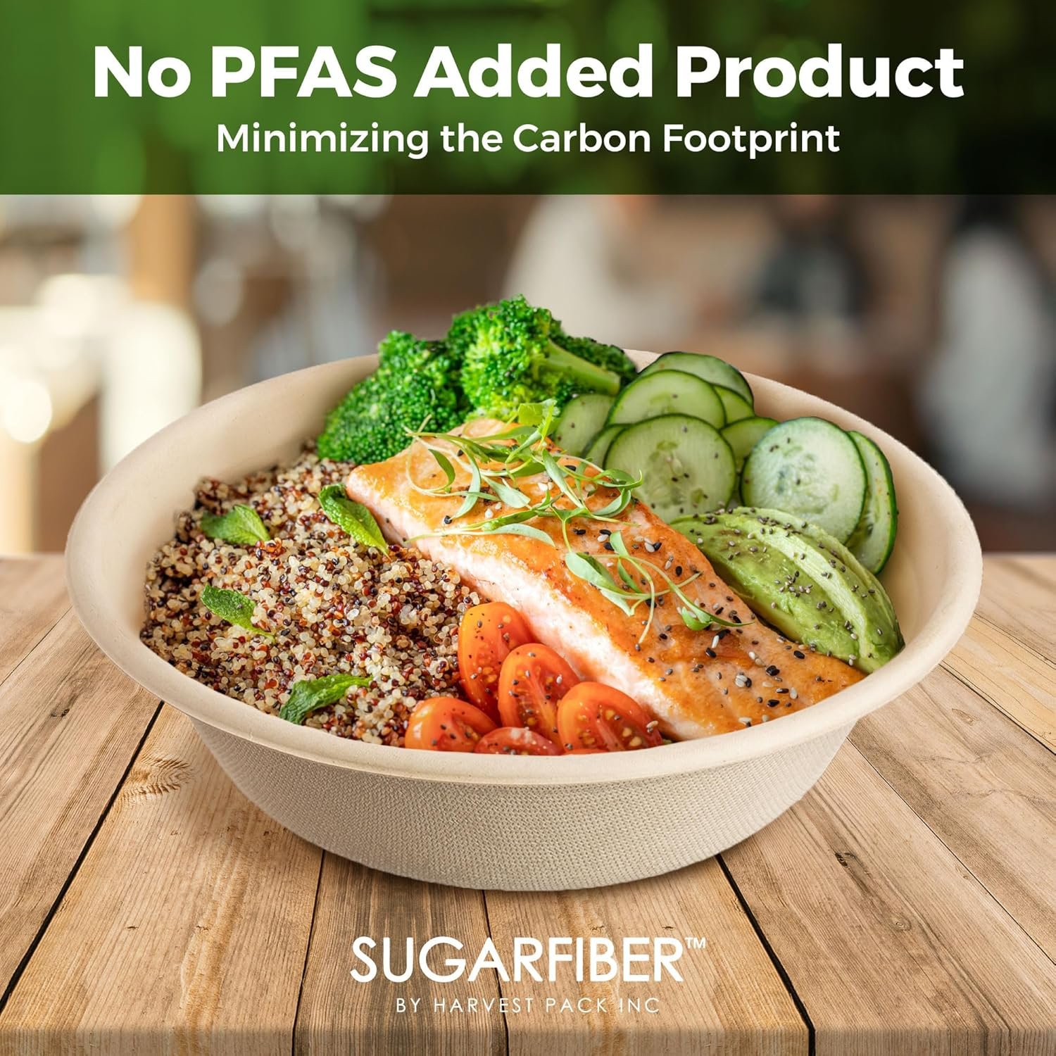 Wholesale 50 Count PFAS-Free 32oz Round Compostable Paper Bowls Heavy-Duty Eco-Friendly Disposable Bagasse Large Soup Bowls Sugarcane Made for Meal Prep Takeout Dinnerware Microwave Safe Factory