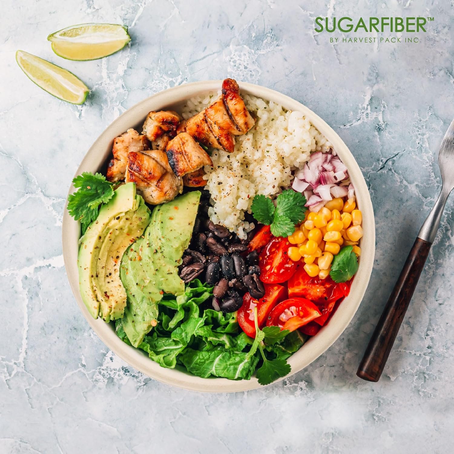 Wholesale 50 Count PFAS-Free 32oz Round Compostable Paper Bowls Heavy-Duty Eco-Friendly Disposable Bagasse Large Soup Bowls Sugarcane Made for Meal Prep Takeout Dinnerware Microwave Safe Factory