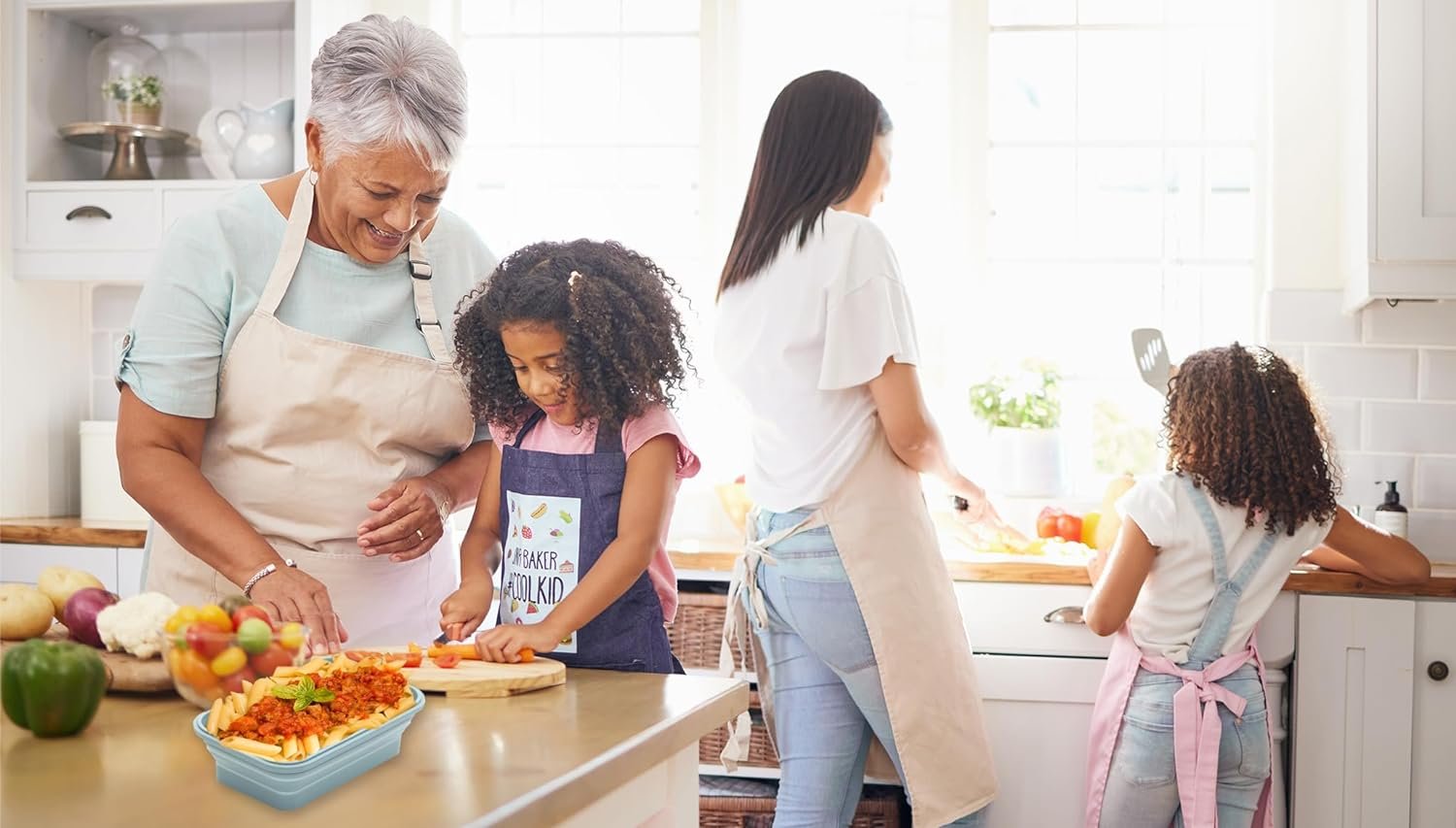 OEM Collapsible Silicone Food Storage Containers Set Indigo Factory